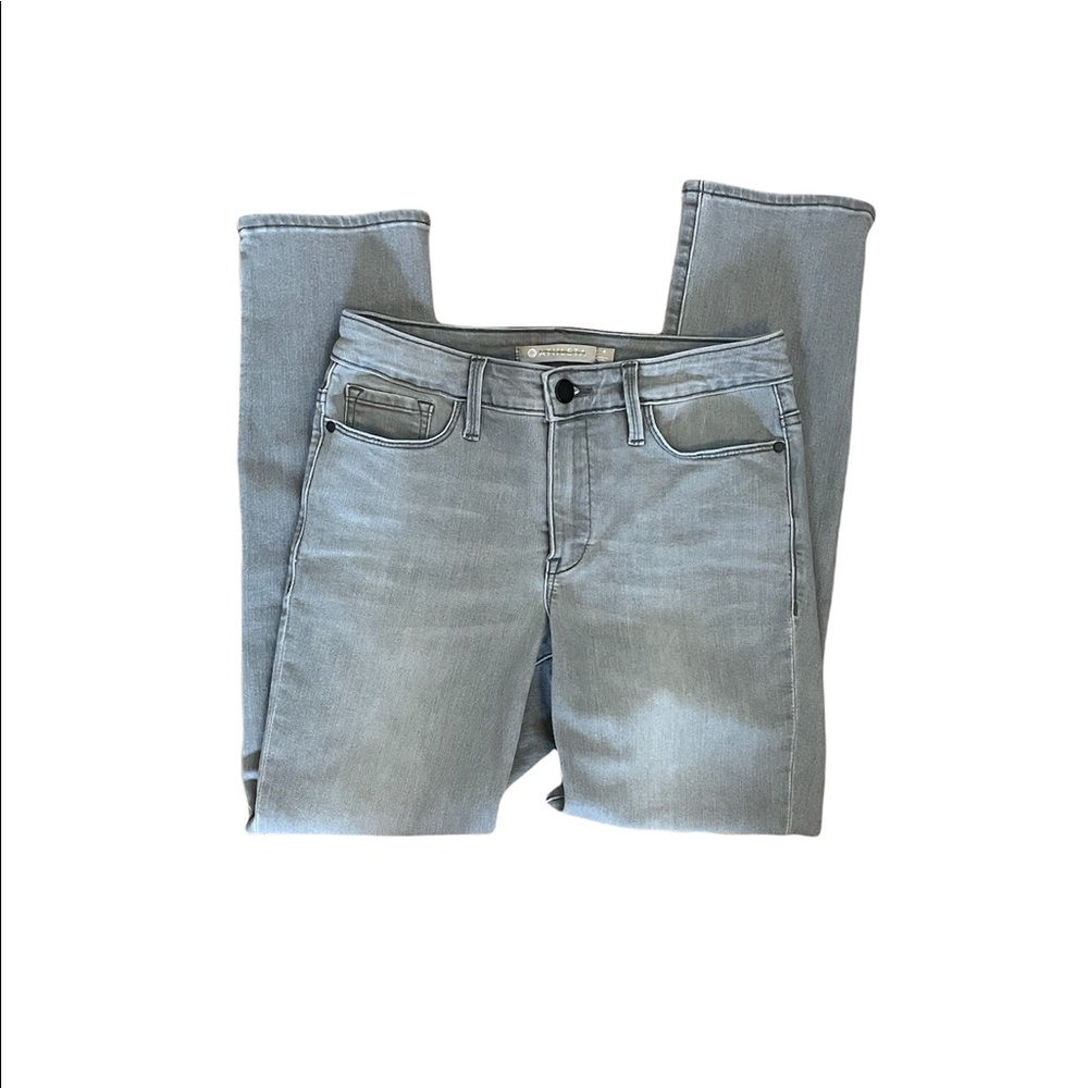 ATHLETA Sculptek Skinny Jean Gray Crop, Size 4 - Picture 3 of 7